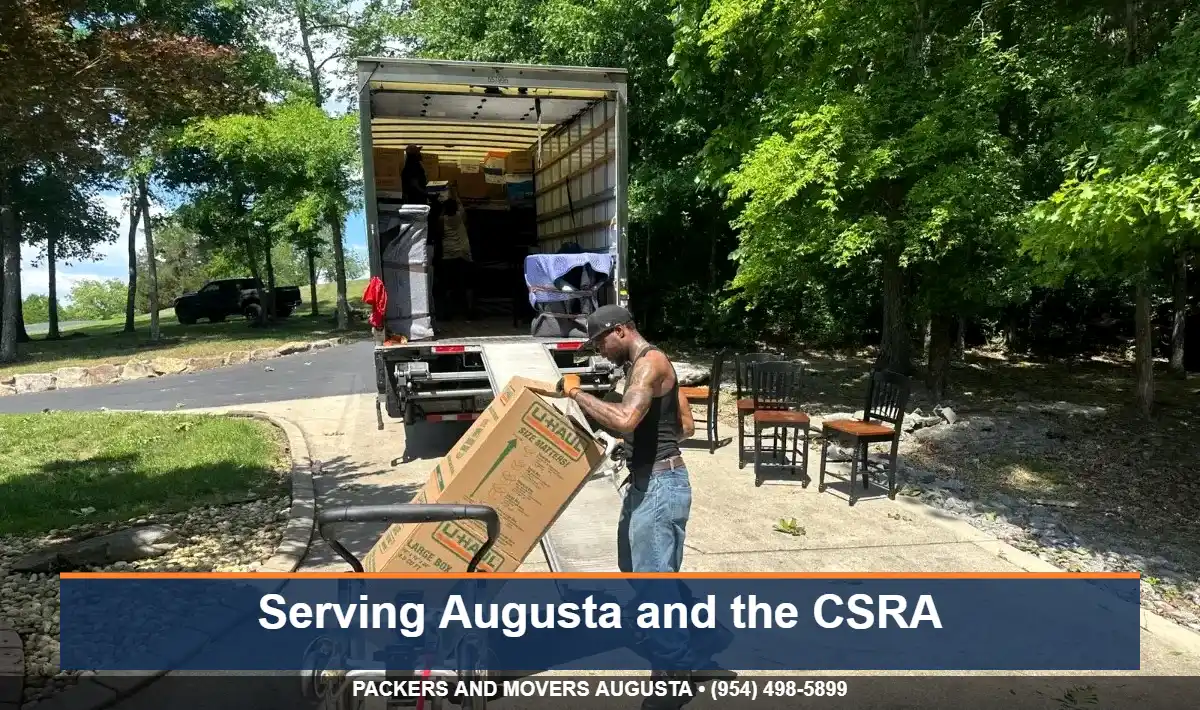 26-foot JM Moving box truck serving Augusta, Evans and Martinez GA
